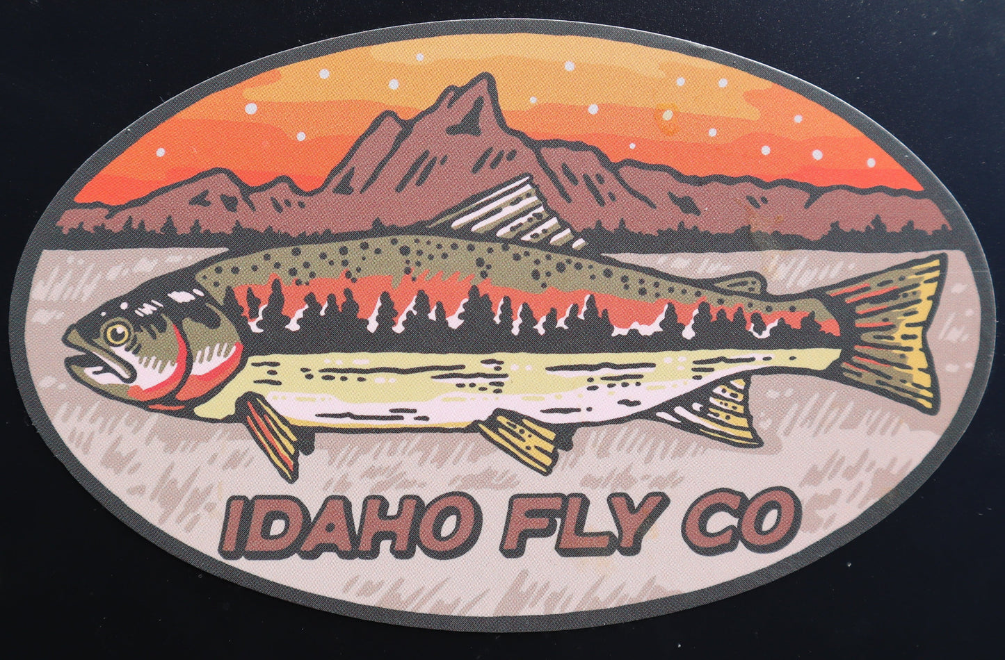 Vintage Idaho Fly Co Vinyl Sticker